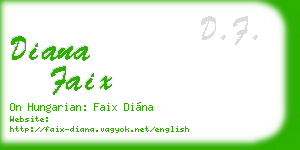 diana faix business card